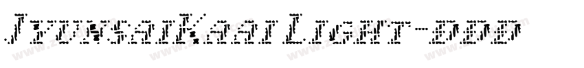JyunsaiKaai Light字体转换